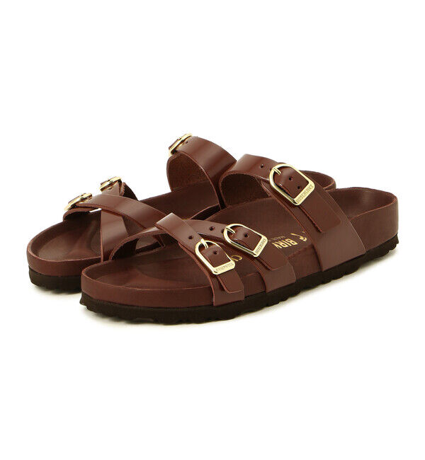 BIRKENSTOCK「【ビルケンシュトック】フランカ エクスクィジット/パテントチョコ/サンダル レディース」|サンダル|チョコ
