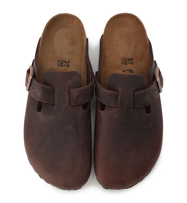 BIRKENSTOCK「【ビルケンシュトック】ボストン/ハバナ ナチュラルレザー/クロッグ メンズ レディース」|サンダル|