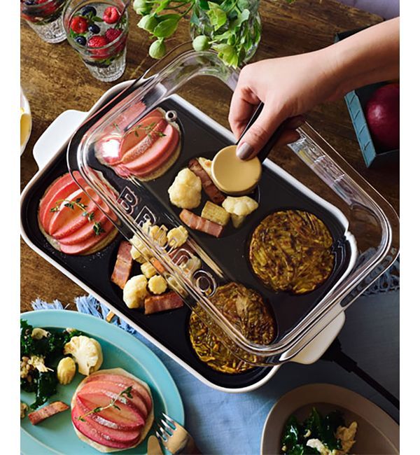 BRUNO「コンパクトホットプレート用グラスリッド」|食器・キッチングッズ|