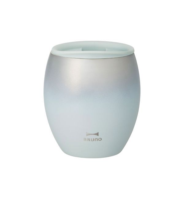 BRUNO「蓋つきセラミックコートタンブラー」|グラス・マグカップ|ブルー