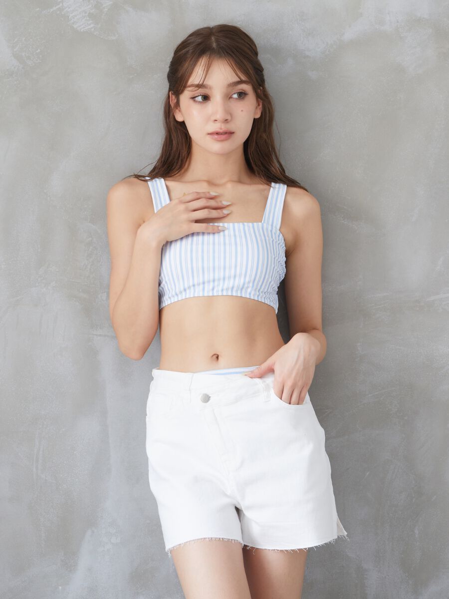 PEAK&PINE「ストライプ柄ビスチェビキニ」|ビキニ|