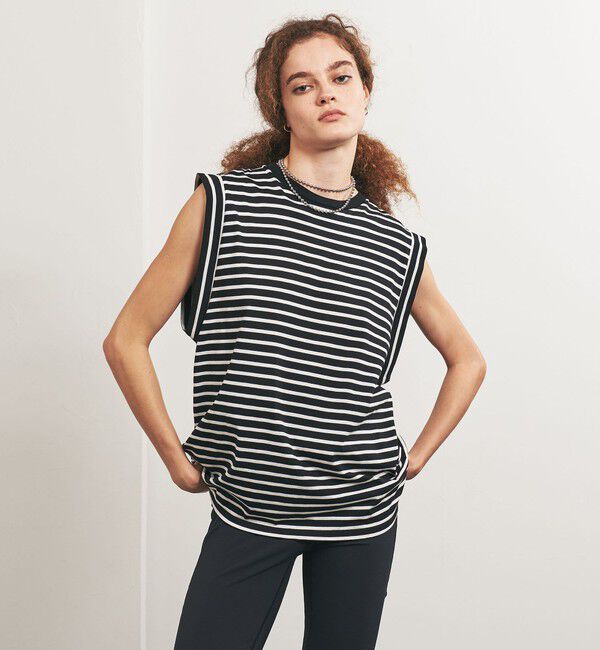 UNITED ARROWS「＜TO UNITED ARROWS＞コットン ノースリーブ カットソー」|Tシャツ・カットソー|その他1