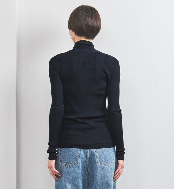 UNITED ARROWS「シルクリブ Vネック カーディガン」|カーディガン|