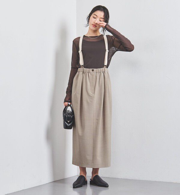 UNITED ARROWS「サスペンダー スカート」|スカート|