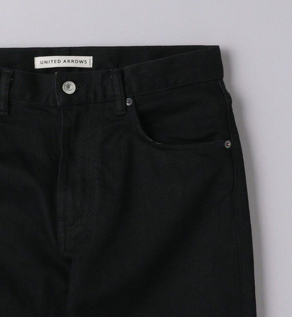 UNITED ARROWS「カイハラ スリムテーパード ブラック  デニム」|デニム|