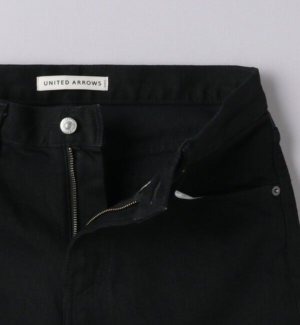 UNITED ARROWS「カイハラ スリムテーパード ブラック  デニム」|デニム|