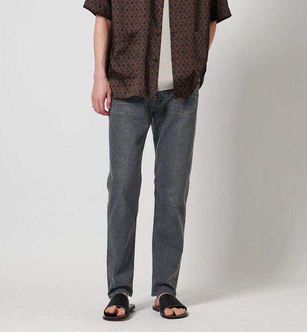 UNITED ARROWS「カイハラ スリムテーパード ブラック  デニム」|デニム|LT.GRAY