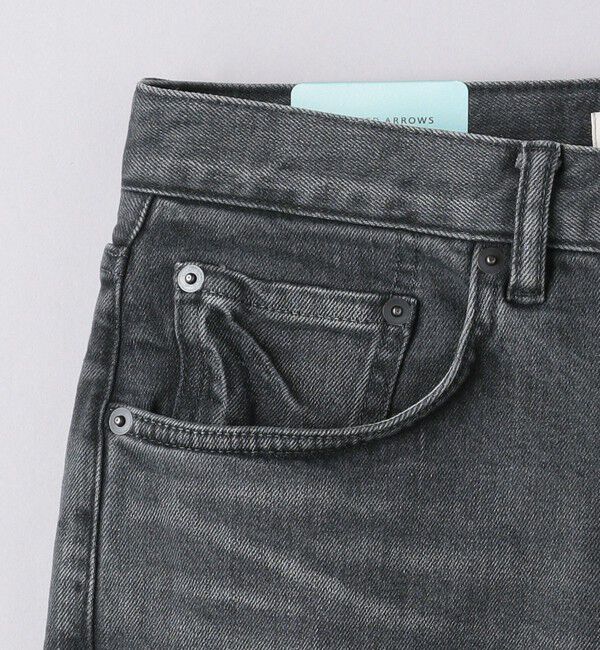 UNITED ARROWS「カイハラ スリムテーパード ブラック  デニム」|デニム|