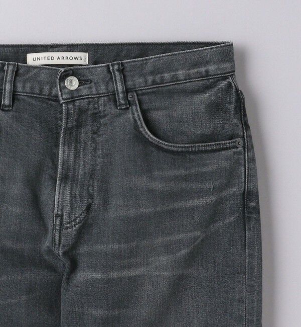 UNITED ARROWS「カイハラ スリムテーパード ブラック  デニム」|デニム|