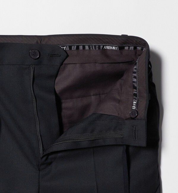 ASTRAET「＜ASTRAET＞タック ドローコード ワイドパンツ」|スラックス|