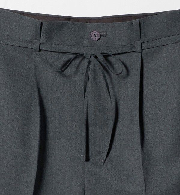 ASTRAET「＜ASTRAET＞タック ドローコード ワイドパンツ」|スラックス|