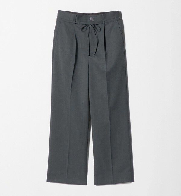 ASTRAET「＜ASTRAET＞タック ドローコード ワイドパンツ」|スラックス|