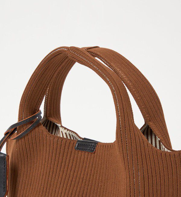 UNITED ARROWS「＜hALON＞ストライプ ニット トートバッグS」|トートバッグ|