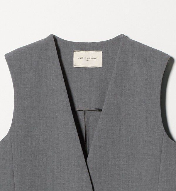 UNITED ARROWS「ダブルクロス ミドルベスト ‐ウォッシャブル‐」|ベスト・ジレ|