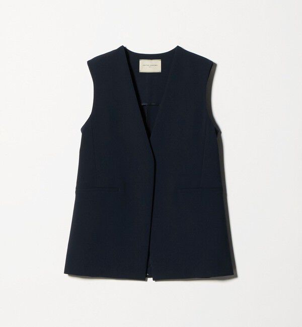 UNITED ARROWS「ダブルクロス ミドルベスト ‐ウォッシャブル‐」|ベスト・ジレ|