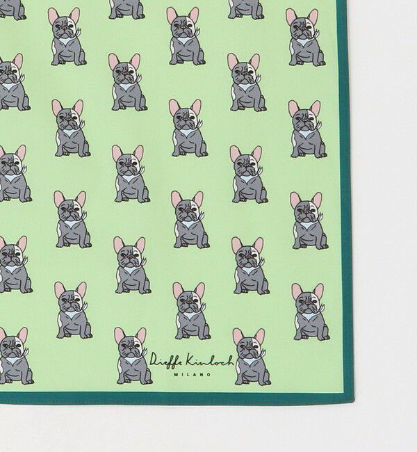 UNITED ARROWS「＜Dieffe Kinloch＞FRENCH BULLDOG/ハンカチ」|ハンカチ|
