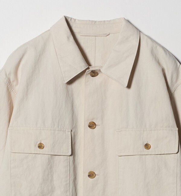 UNITED ARROWS「ツイル ミリタリー オーバーシャツ」|シャツ・ブラウス|