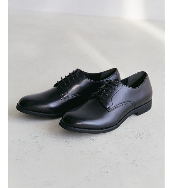 UNITED ARROWS green label relaxing「GLR レザー プレーントゥ V3 シューズ」|その他|BLACK