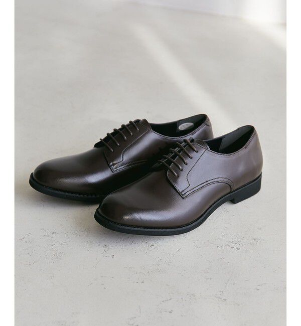 UNITED ARROWS green label relaxing「GLR レザー プレーントゥ V3 シューズ」|その他|DK.BROWN