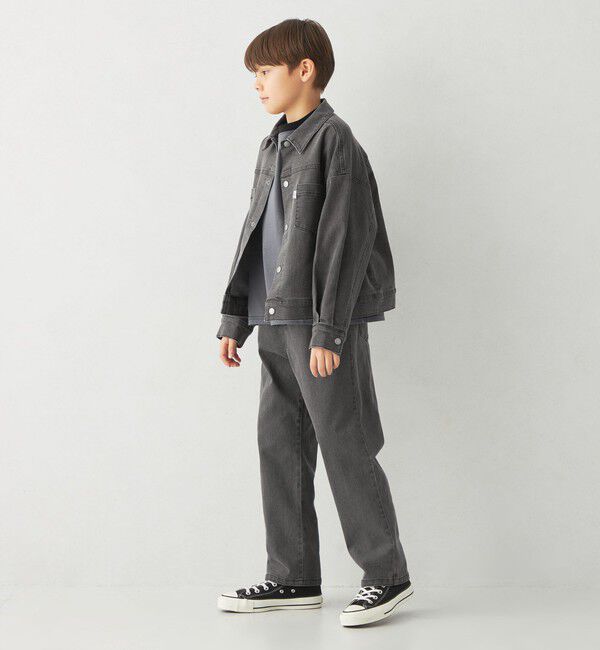 UNITED ARROWS green label relaxing「ストレッチデニム ストレートパンツ / キッズ  100cm-160cm - ストレッチ -」|デニム|