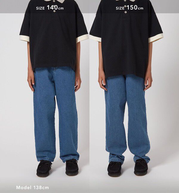 UNITED ARROWS green label relaxing「ストレッチデニム ストレートパンツ / キッズ  100cm-160cm - ストレッチ -」|デニム|