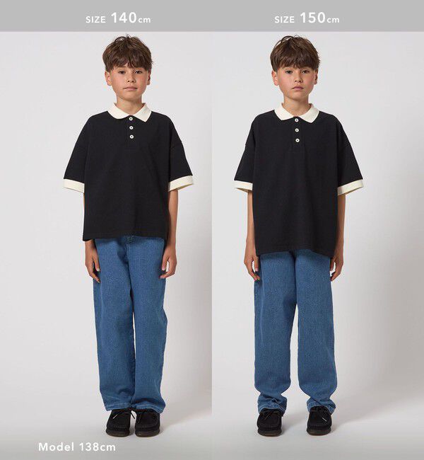 UNITED ARROWS green label relaxing「ストレッチデニム ストレートパンツ / キッズ  100cm-160cm - ストレッチ -」|デニム|