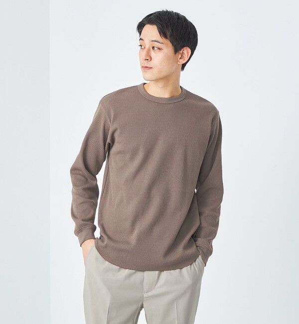 UNITED ARROWS green label relaxing「ドライワッフル クルーネック Tシャツ -吸水速乾-」|Tシャツ・カットソー|MOCA