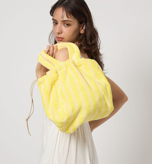 UNITED ARROWS green label relaxing「＜BONGUSTA＞巾着 ハンドル付き バッグ」|その他|YELLOW