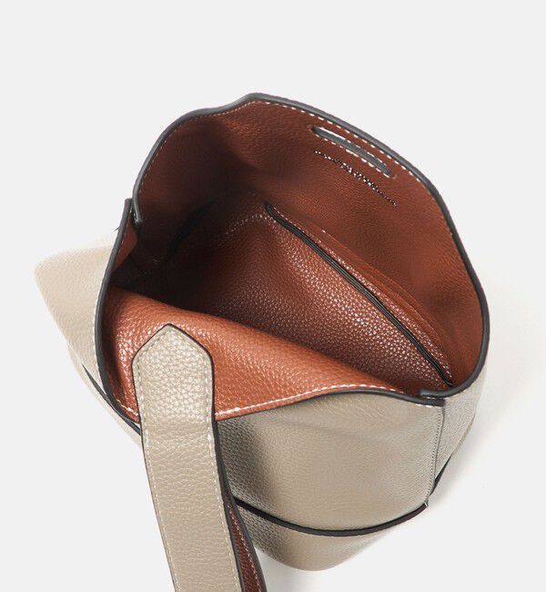 UNITED ARROWS green label relaxing「シボ レザーライク ハンドバッグ」|ハンドバッグ|