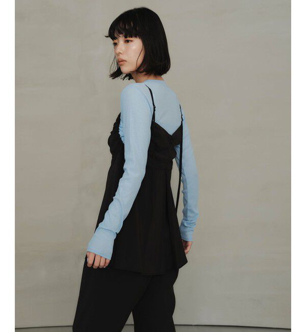 EMMEL REFINES「＜EMMEL REFINES＞EM レイヤード キャミ サロペット」|オールインワン|