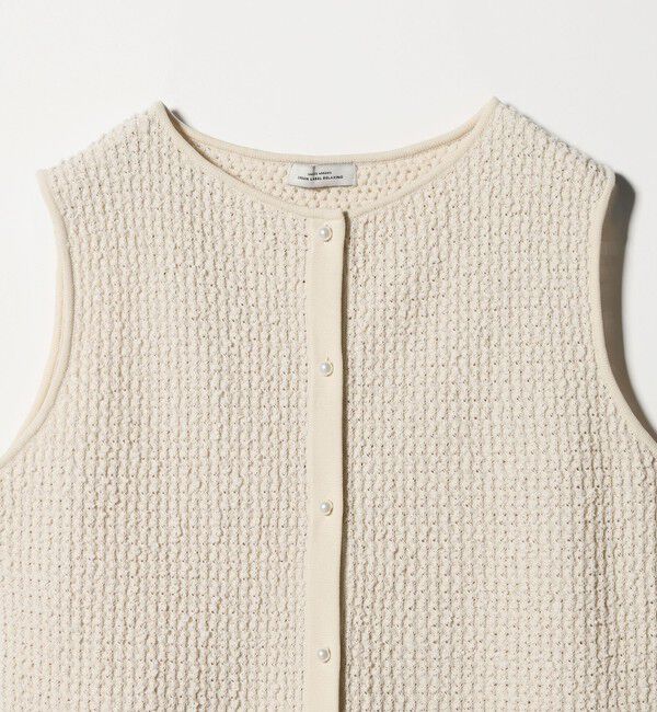 UNITED ARROWS green label relaxing「パイピング ペプラム ニット ジレ」|ベスト・ジレ|