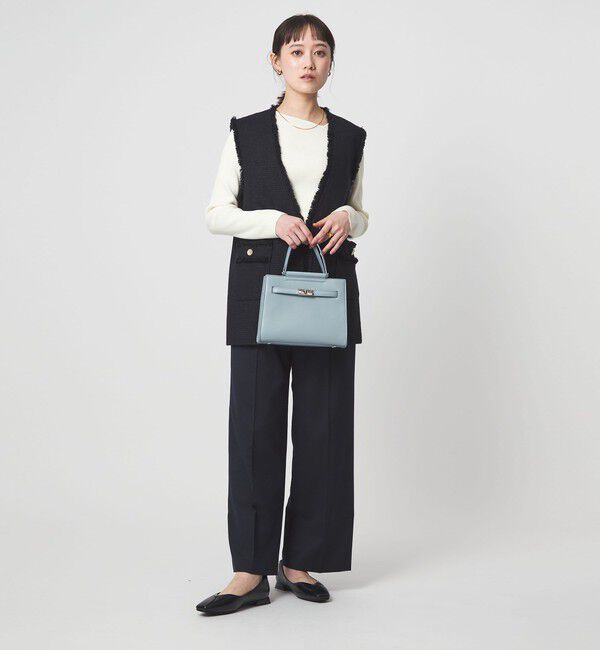 UNITED ARROWS green label relaxing「＜1_OF MINE＞リブ アシンメトリー ネック プルオーバー ニット」|ニット・セーター|