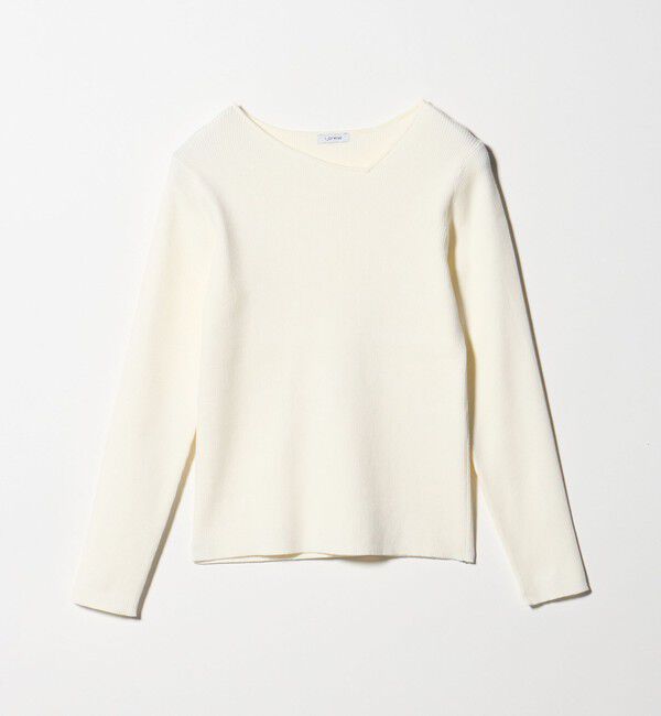 UNITED ARROWS green label relaxing「＜1_OF MINE＞リブ アシンメトリー ネック プルオーバー ニット」|ニット・セーター|