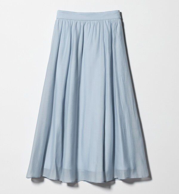 UNITED ARROWS green label relaxing「［size SHORTあり］エアリーギャザー スカート」|フレア|