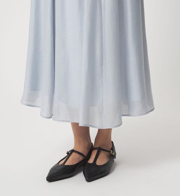 UNITED ARROWS green label relaxing「［size SHORTあり］エアリーギャザー スカート」|フレア|