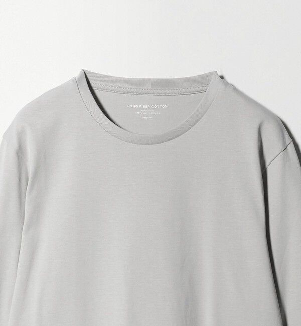 UNITED ARROWS green label relaxing「LONG FIBER COTTON クリア クルーネック 長袖 Tシャツ」|Tシャツ・カットソー|