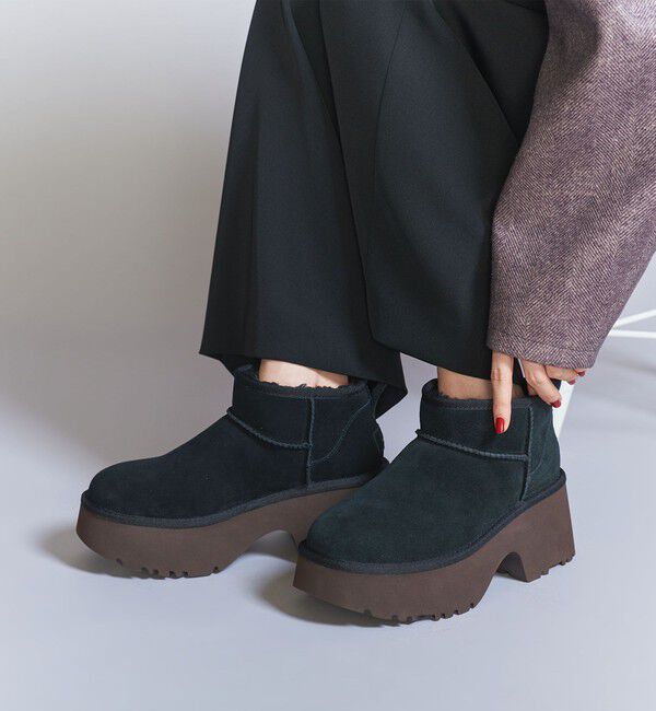 BEAUTY&YOUTH UNITED ARROWS「＜UGG＞クラッシック ウルトラミニ ニューハイツ ブーツ」|ショートブーツ|BLACK