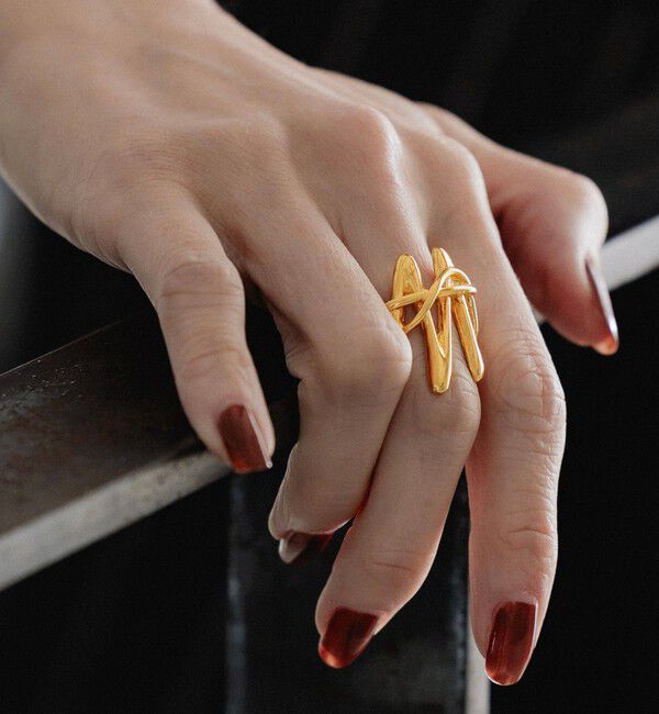 BEAUTY&YOUTH UNITED ARROWS「＜loni＞Glass Wave リング」|リング|GOLD