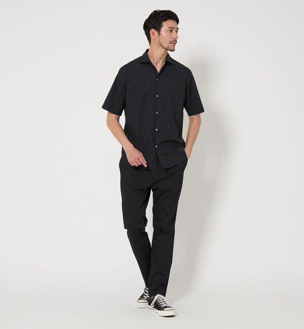 BEAUTY&YOUTH UNITED ARROWS「【WEB限定 WARDROBE SMART】コットン ワイドカラー スキッパーシャツ」|シャツ・ブラウス|