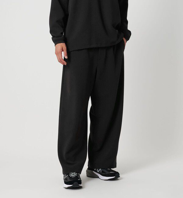 BEAUTY&YOUTH UNITED ARROWS「DUAL PACK 2.0 ワイド オフィサーパンツ -セットアップ対応 ウォッシャブル マルチ機能-」|チノ|