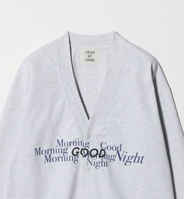 BEAUTY&YOUTH UNITED ARROWS「【別注】＜HEAR MY NAME＞ロゴ スウェットカーディガン グレー」|カーディガン|