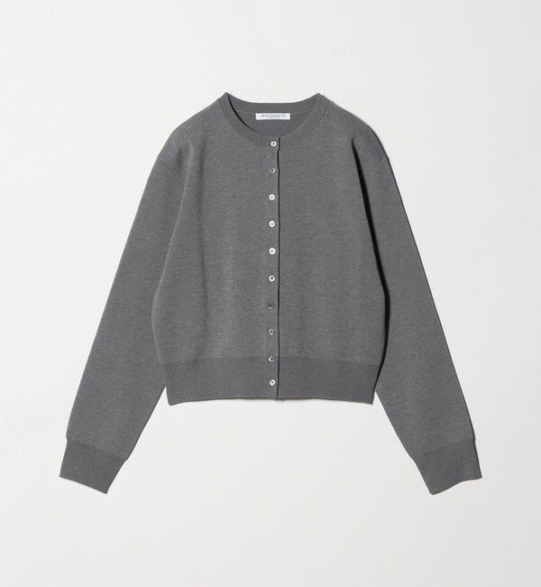 BEAUTY&YOUTH UNITED ARROWS「コットンブレンド コンパクトクルーネック カーディガン ウォッシャブル」|カーディガン|DK.GRAY