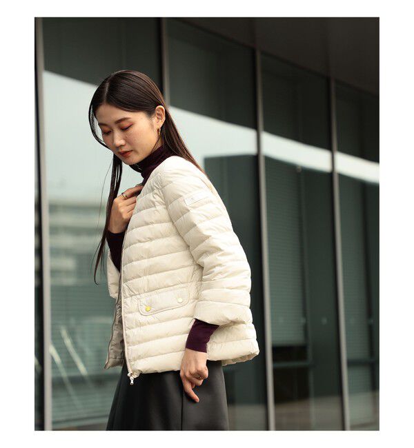 Demi-Luxe BEAMS 「【別注】TATRAS / ACACIA ノーカラー ライトダウンジャケット」|ブルゾン・スタジャン|