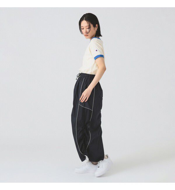 Ray BEAMS 「ストライプ キリカエ トラックスカート」|スカート|