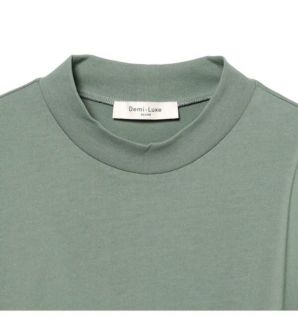 Demi-Luxe BEAMS 「モックネック ショート Tシャツ」|Tシャツ・カットソー|