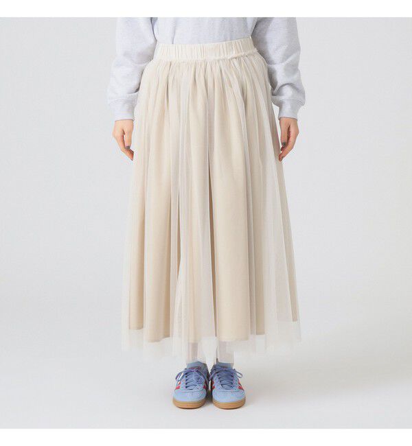 Ray BEAMS 「チュール ギャザー スカート」|スカート|