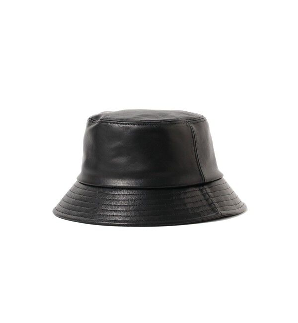 BEAMS「BEAMS / レザー バケットハット」|ハット|ｽﾑｰｽ