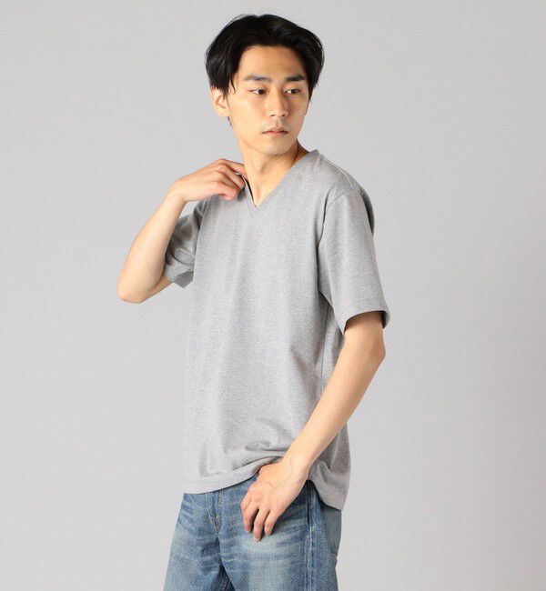 SHIPS「SHIPS: 抗菌・防臭 NANO-FINE（R） コットン Vネック Tシャツ」|Tシャツ・カットソー|