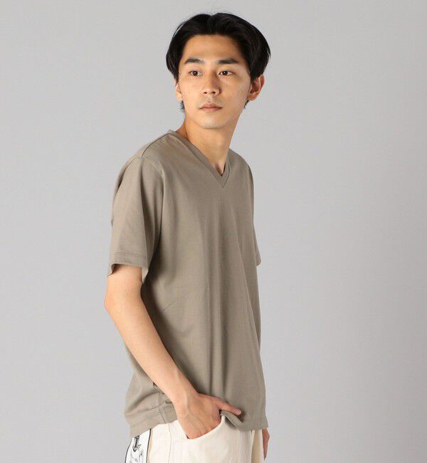 SHIPS「SHIPS: 抗菌・防臭 NANO-FINE（R） コットン Vネック Tシャツ」|Tシャツ・カットソー|