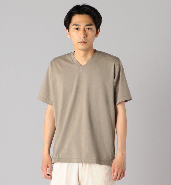 SHIPS「SHIPS: 抗菌・防臭 NANO-FINE（R） コットン Vネック Tシャツ」|Tシャツ・カットソー|